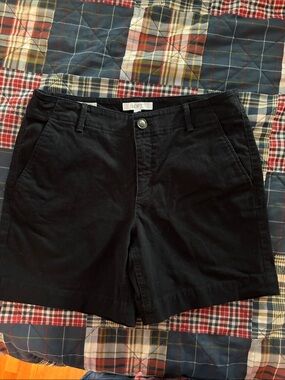 LOFT Black Women's Bermuda Shorts - Classic Chino Style